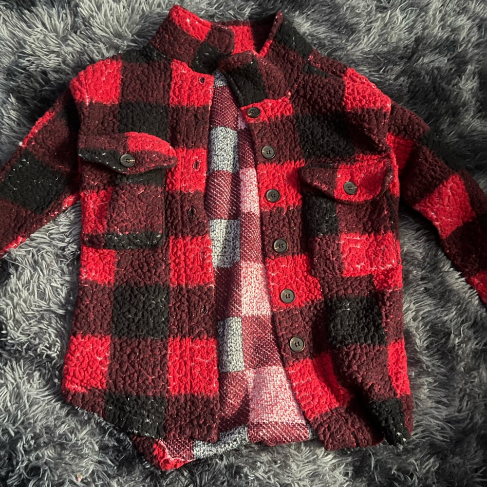 Love Red and Black Plaid Sweater